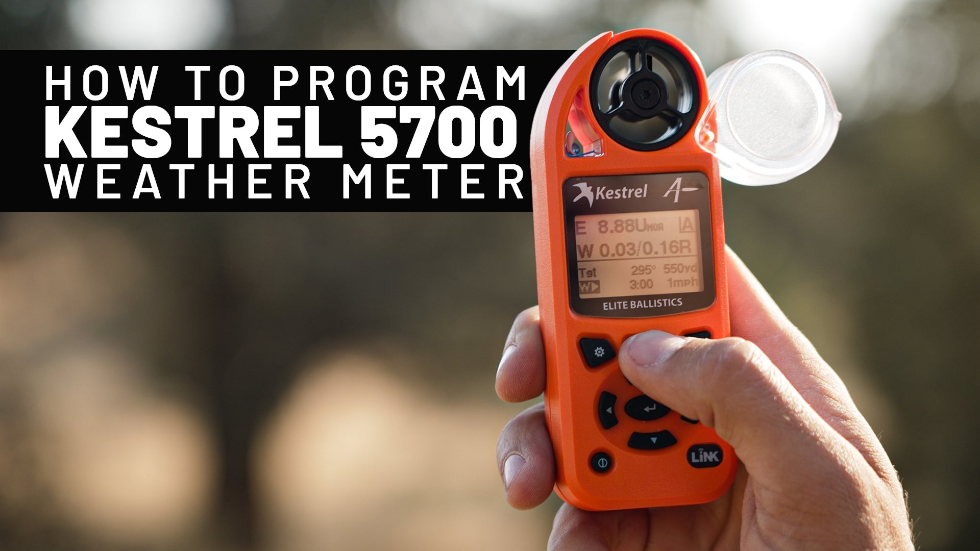 How to Set Up and Program the Kestrel 5700 Elite Weather Meter
